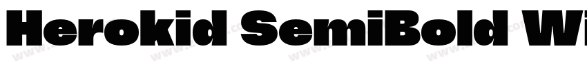 Herokid SemiBold Wi字体转换